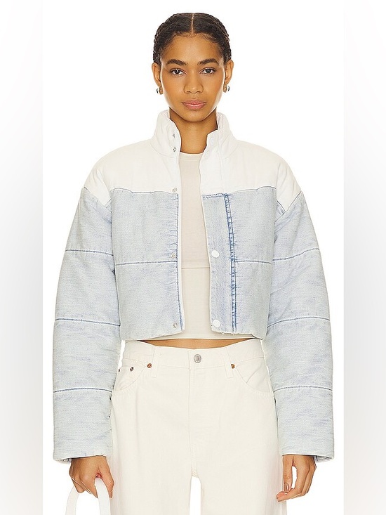 MOTHER Jackets & Blazers - MOTHER Revolve Drop Pillow Talk Puffer Crop Coat in "Its Chill" Size Medium